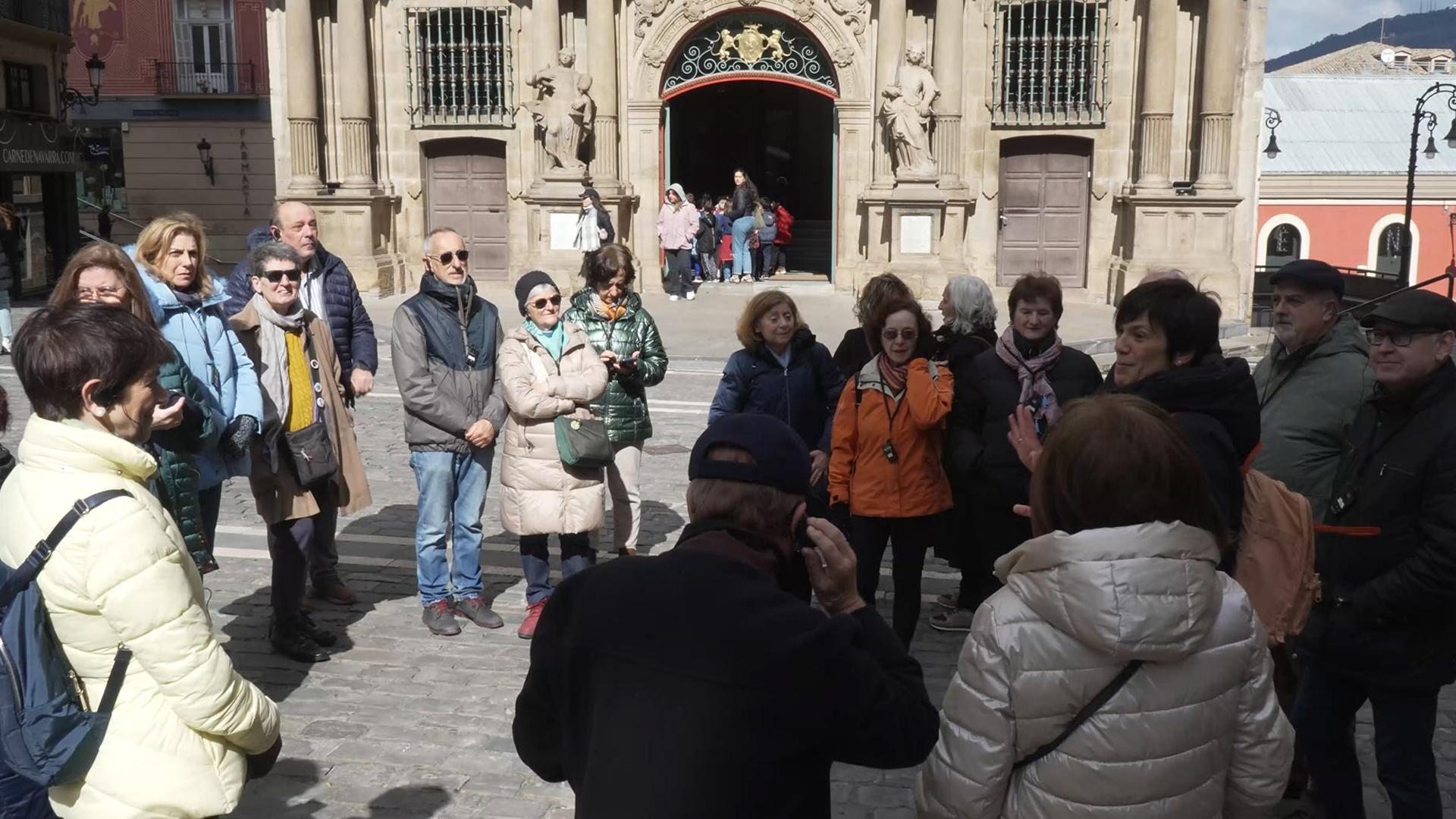 Imagen de una visita guiada por Pamplona