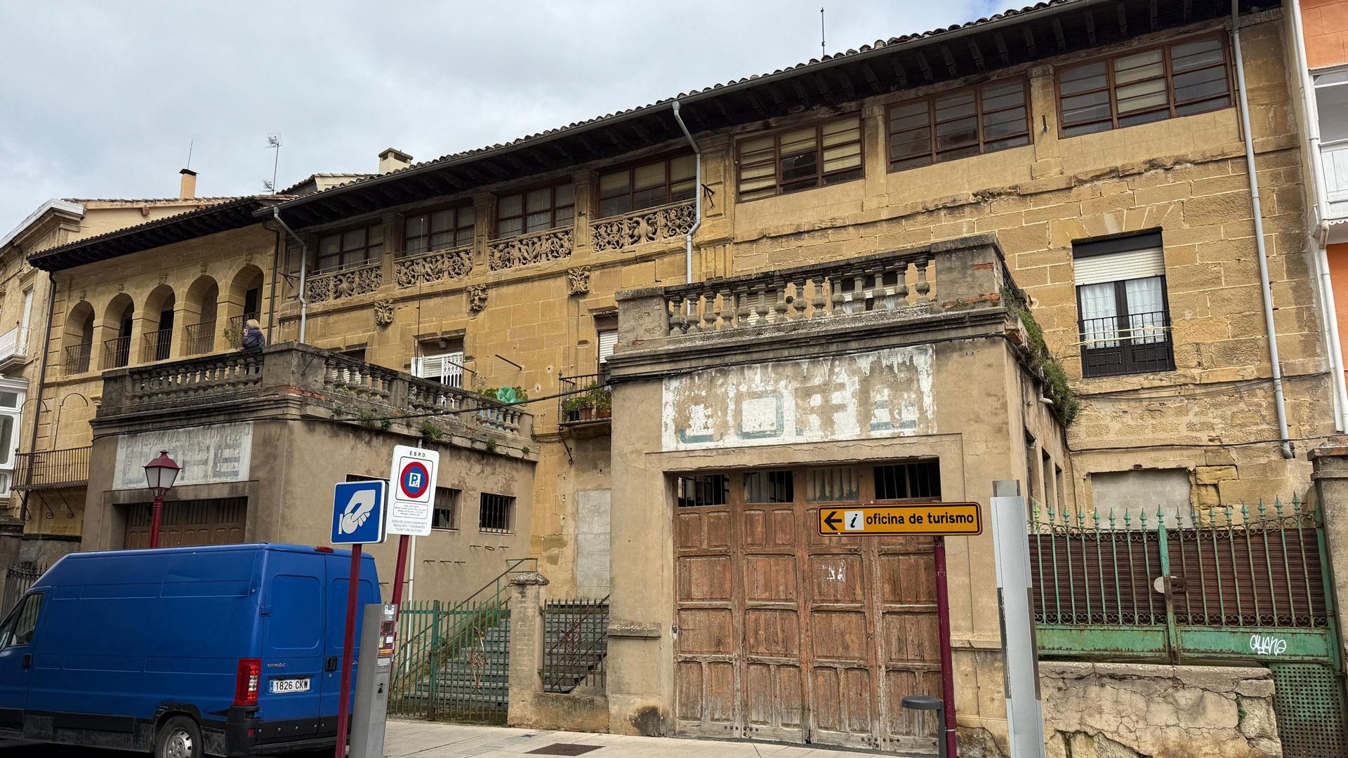 Calle Siervas de Jesús, de Haro, esta sábado