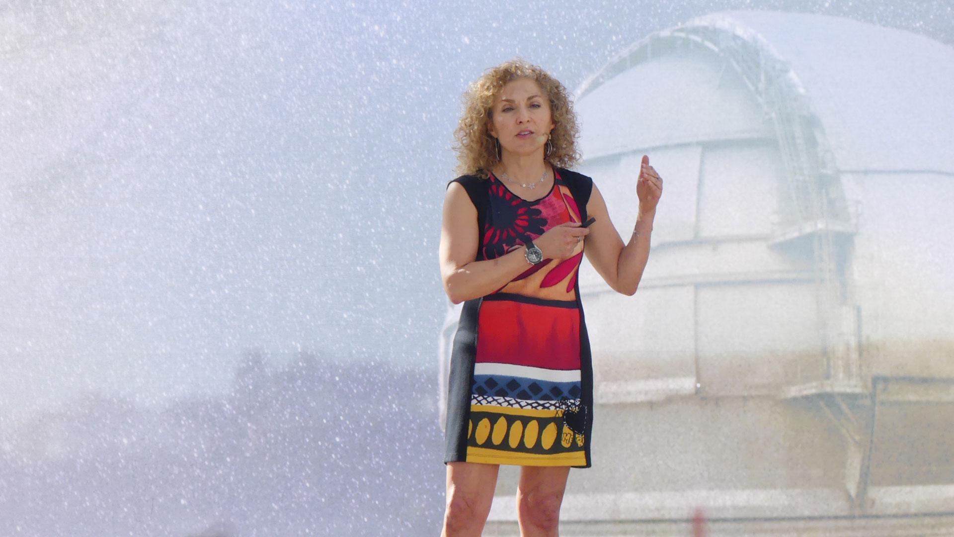 Anousheh Ansari, directora ejecutiva de XPRIZE, participó en el festival Starmus ofreciendo una charla sobre el futuro de la humanidad en el espacio