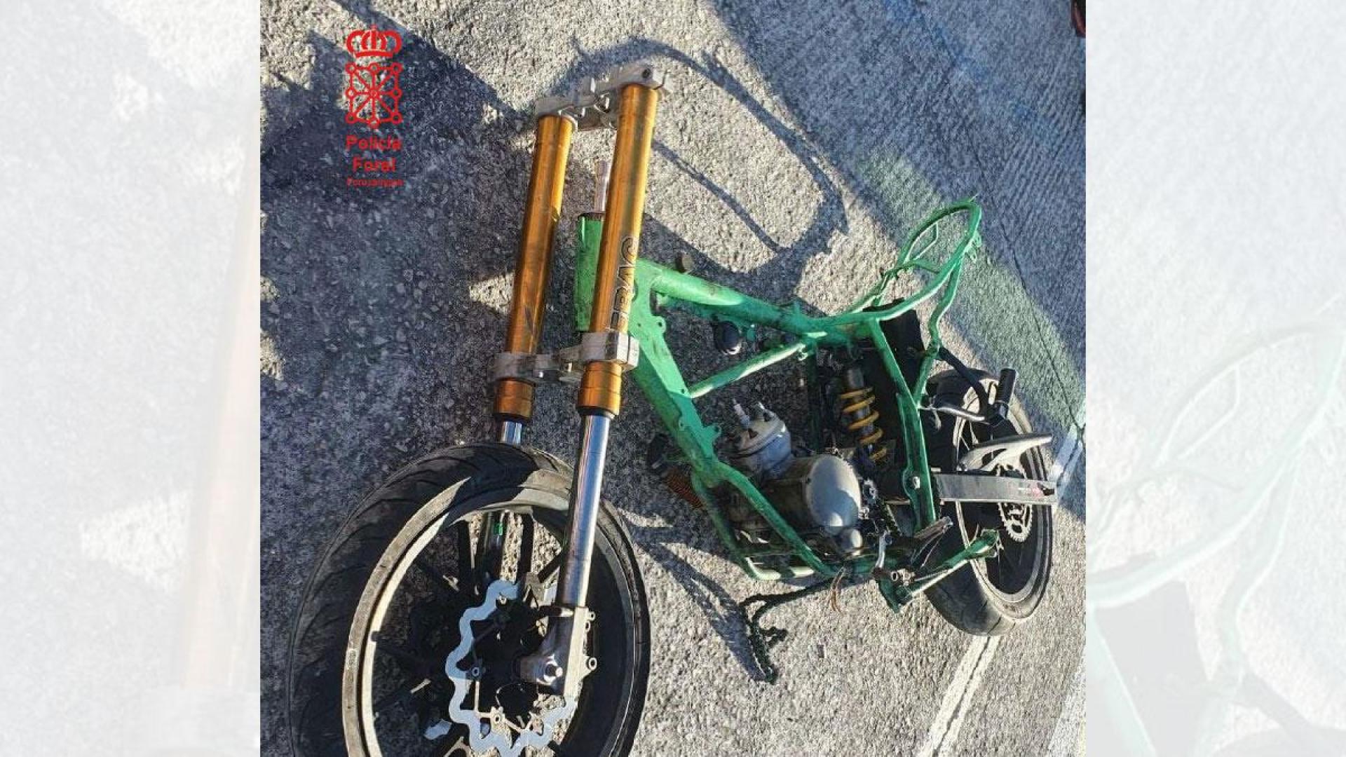 Imagen de la motocicleta robada