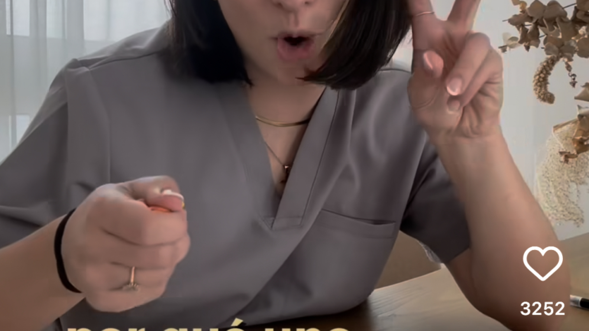 La doctora Sara Marín, en el vídeo