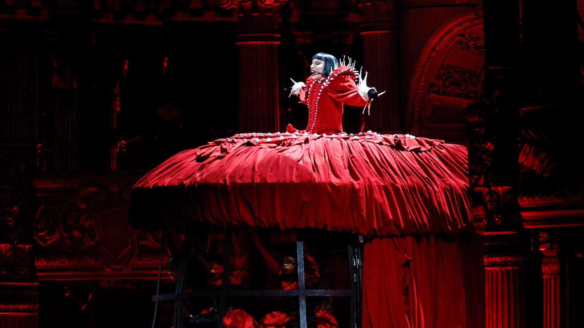 Lady Gaga, durante el concierto