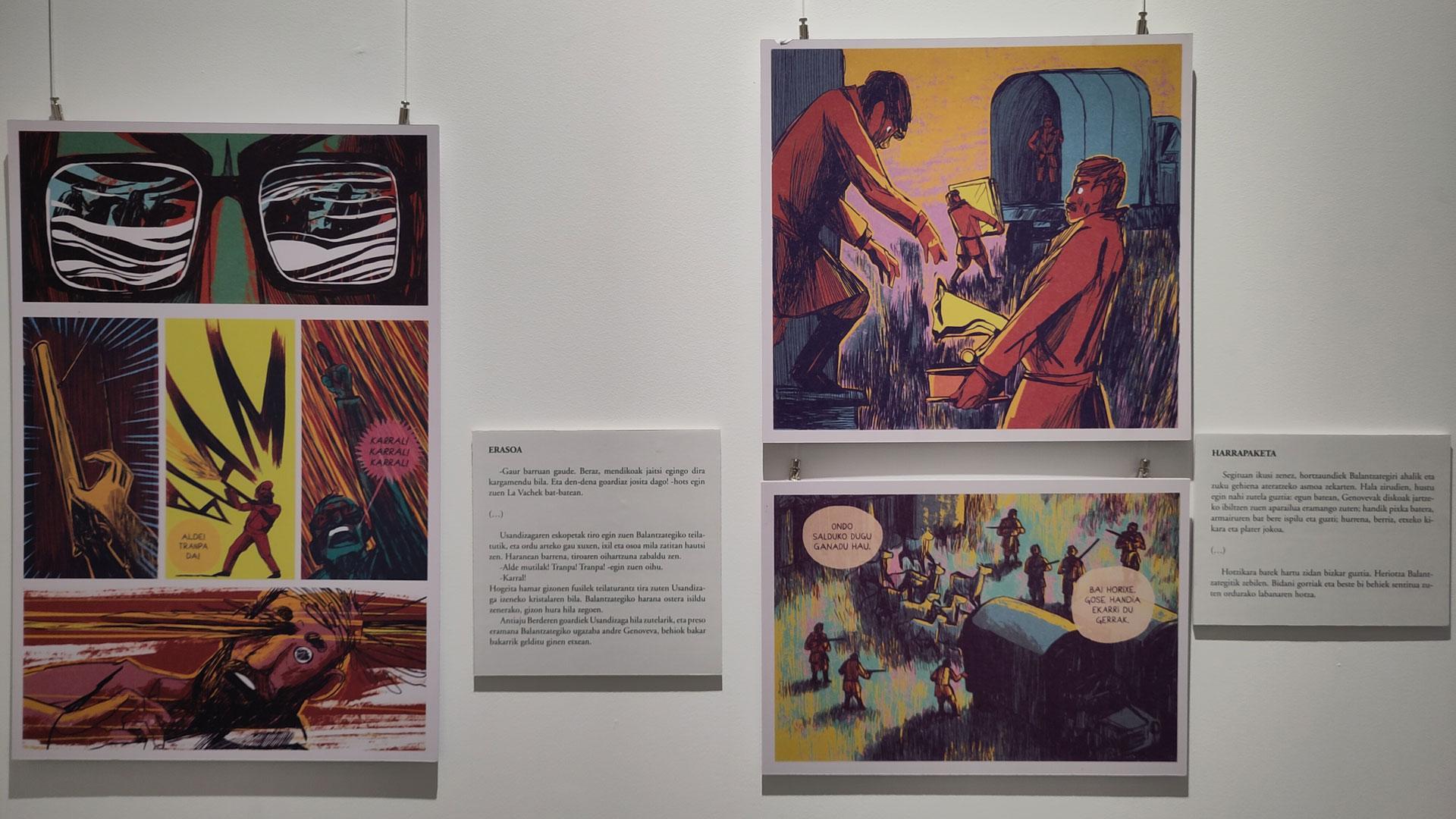 Una de las exposiciones que se pueden ver en la Biblioteca de Navarra.