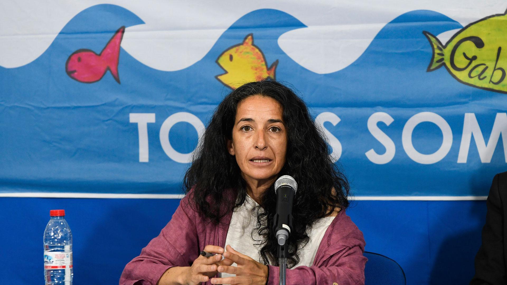 Patricia Ramírez, la madre del niño Gabriel Cruz, asesinado en Almería en 2018, ofrece una rueda de prensa después de las informaciones sobre la investigación a funcionarios de la cárcel de Brieva (Ávila) por supuestamente facilitar a la asesina de Gabriel, Ana Julia Quezada, un móvil a cambio de sexo