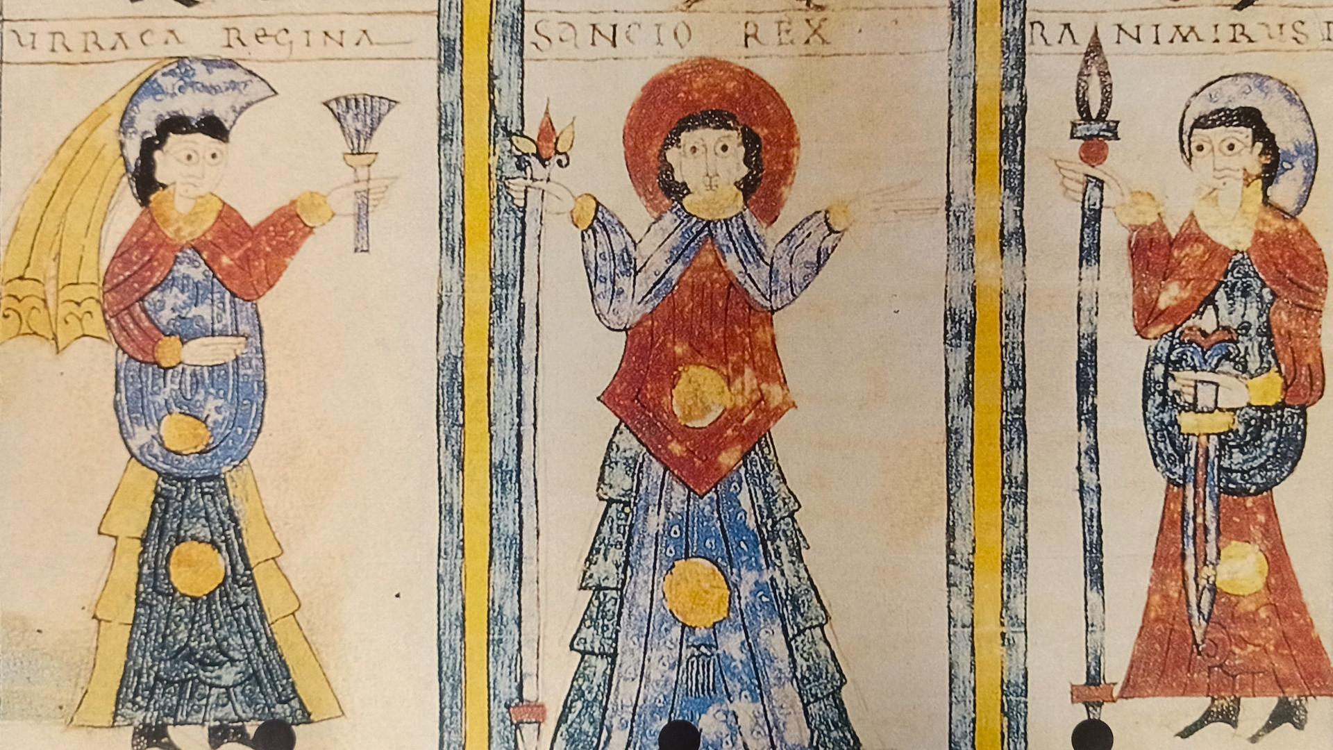 Sancho Garcés II y Urraca en el Códice Emilianense