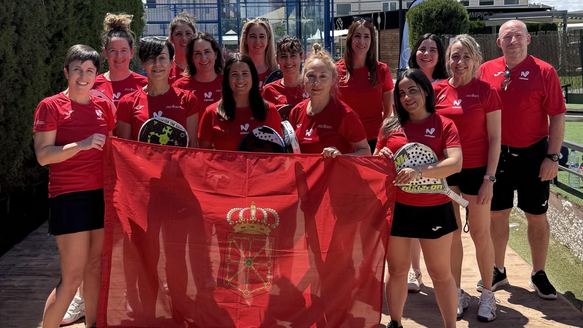 Selección navarra de veteranas de pádel