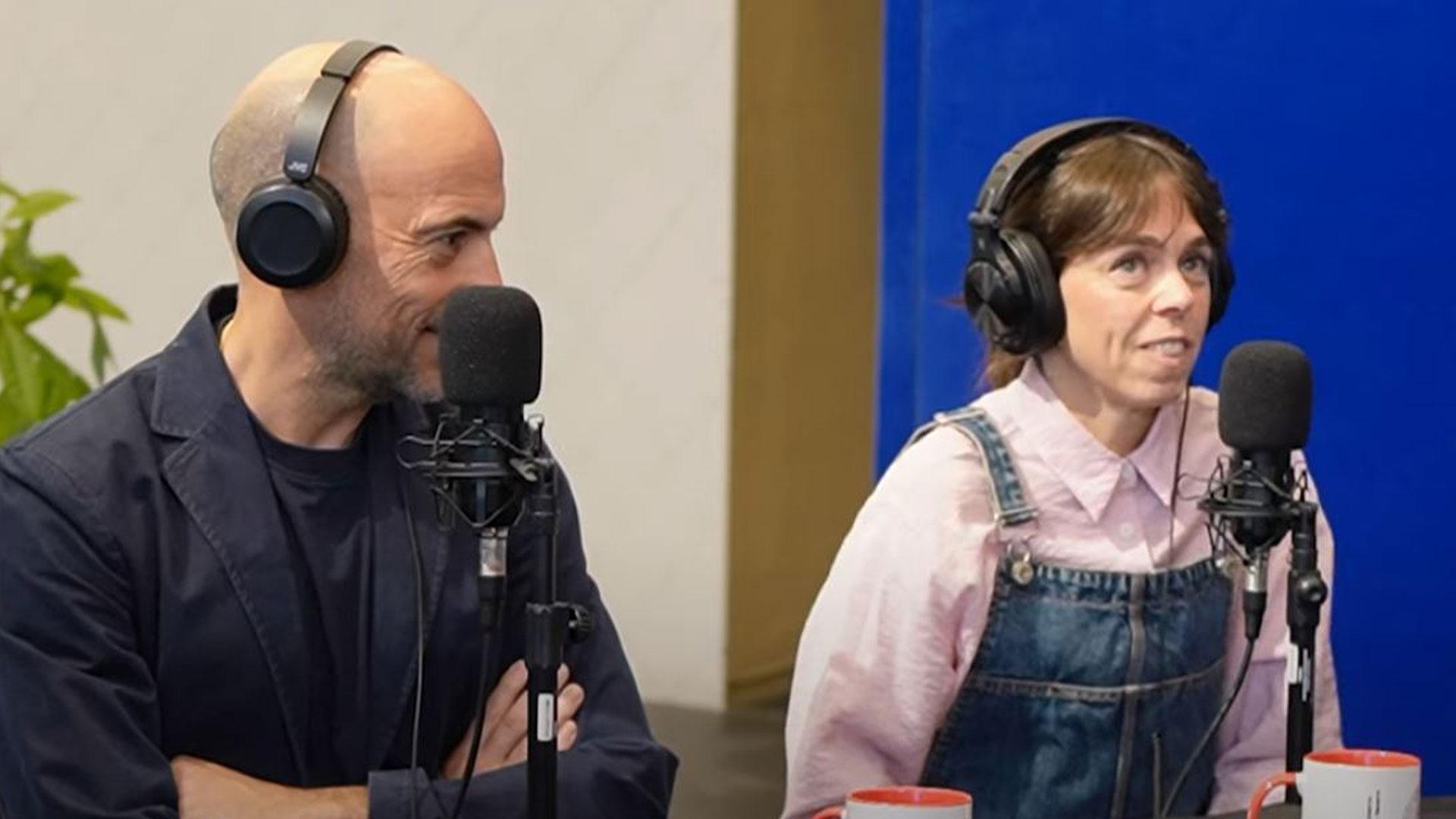 César Oroz, humorista de Diario de Navarra, participó en el primer programa del videopódcast 'Colección Abierta' de los museos navarros