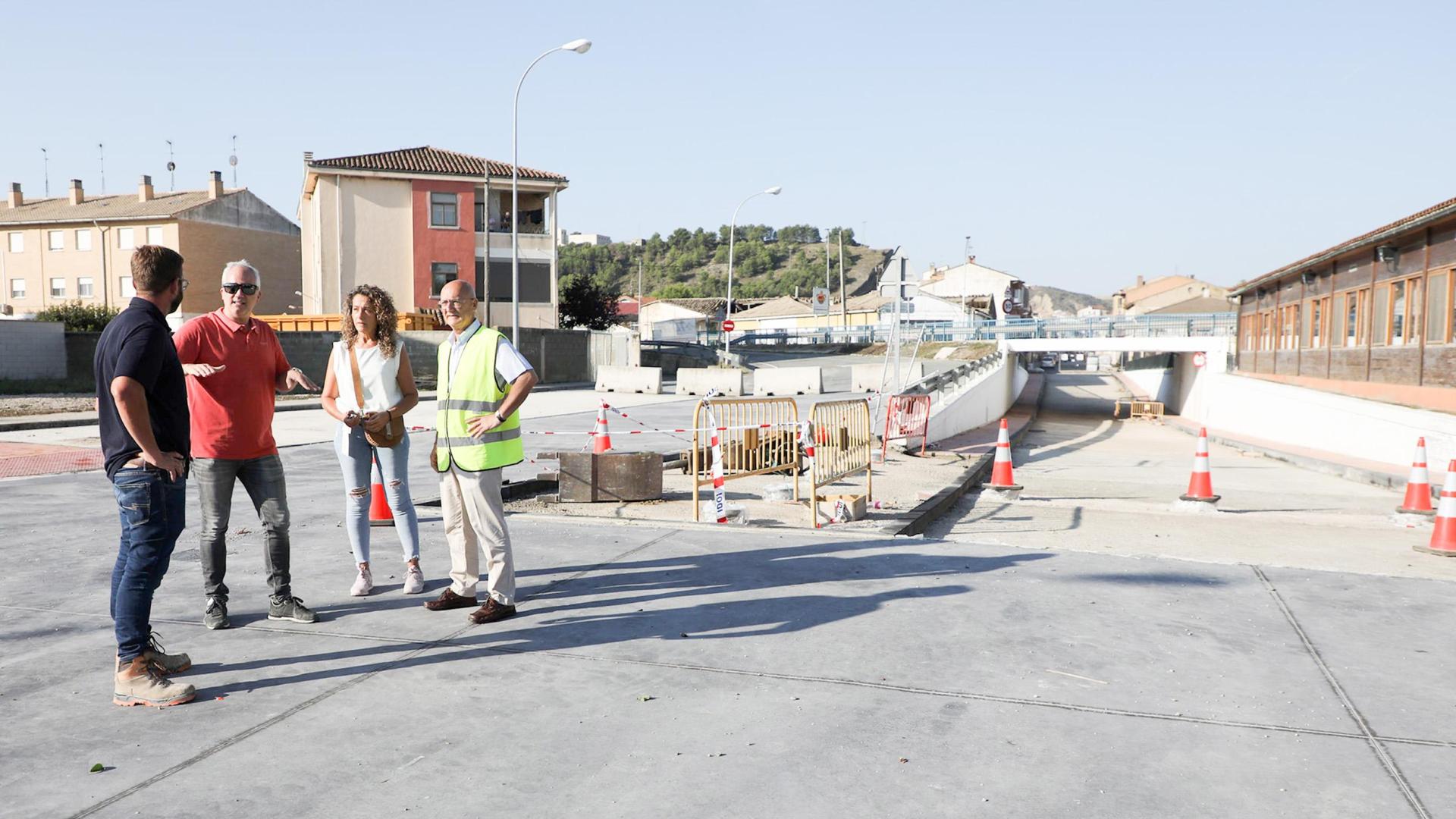 Obras en Caparroso, uno de los muchos ayuntamientos beneficiados con las subvenciones nominativas