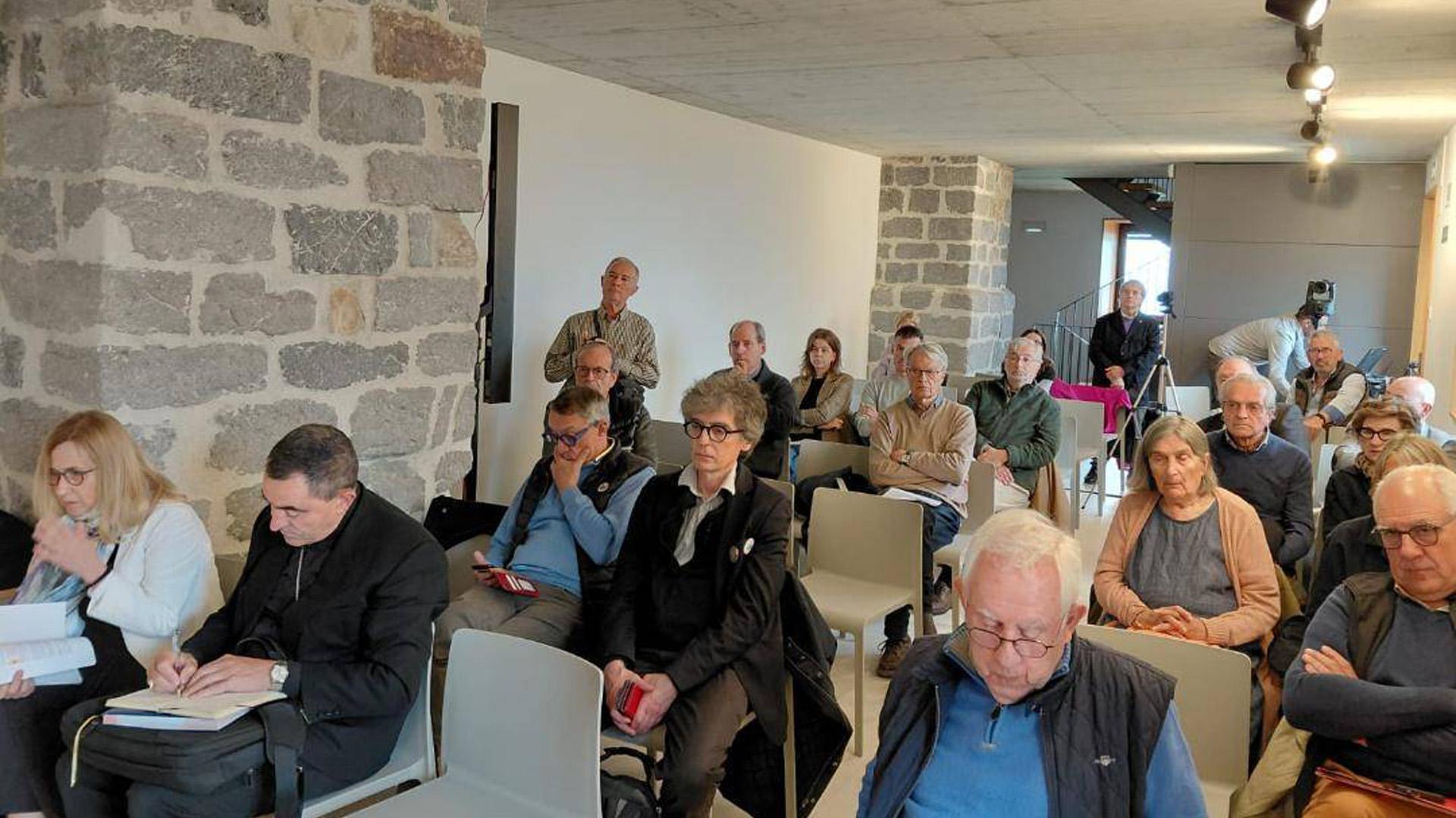 Un momento de la primera jornada del encuentro, este viernes en San Miguel de Aralar