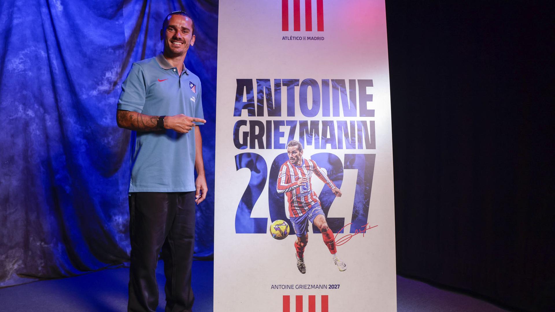 Griezmann seguirá de rojiblanco hasta junio de 2027