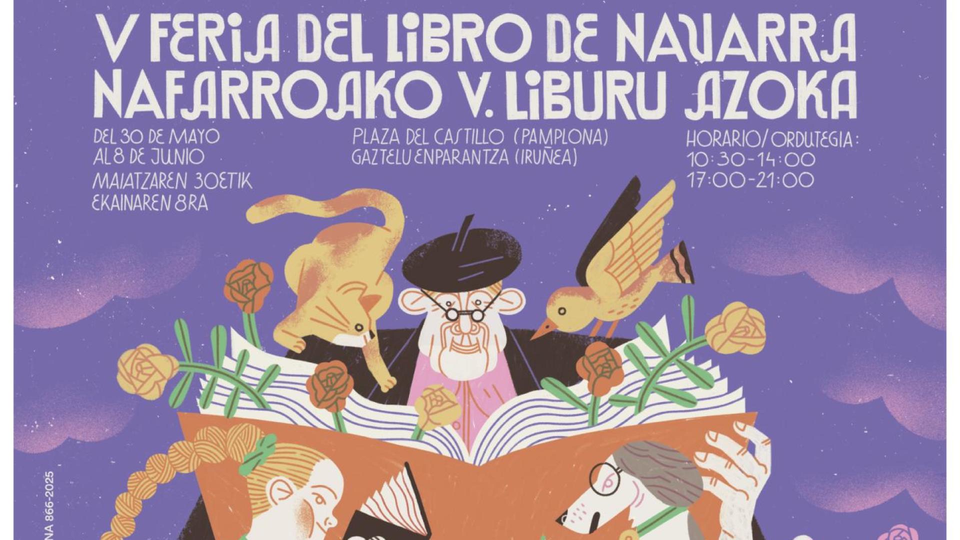Cartel Feria del Libro 2025, obra de