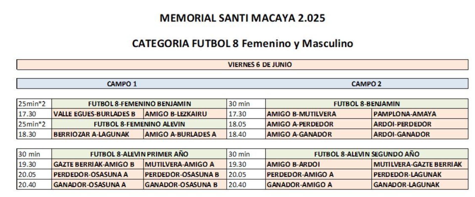 El programa de este viernes 6 de junio