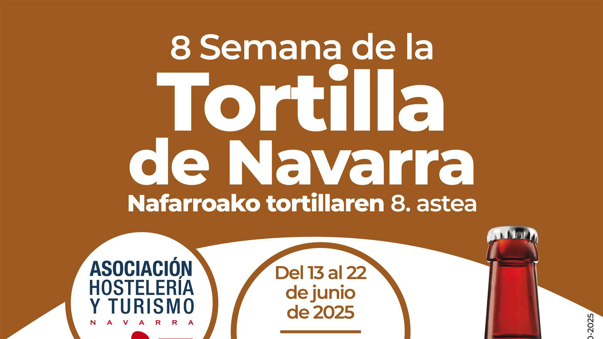 Cartel de la octava Semana de la Tortilla de Navarra