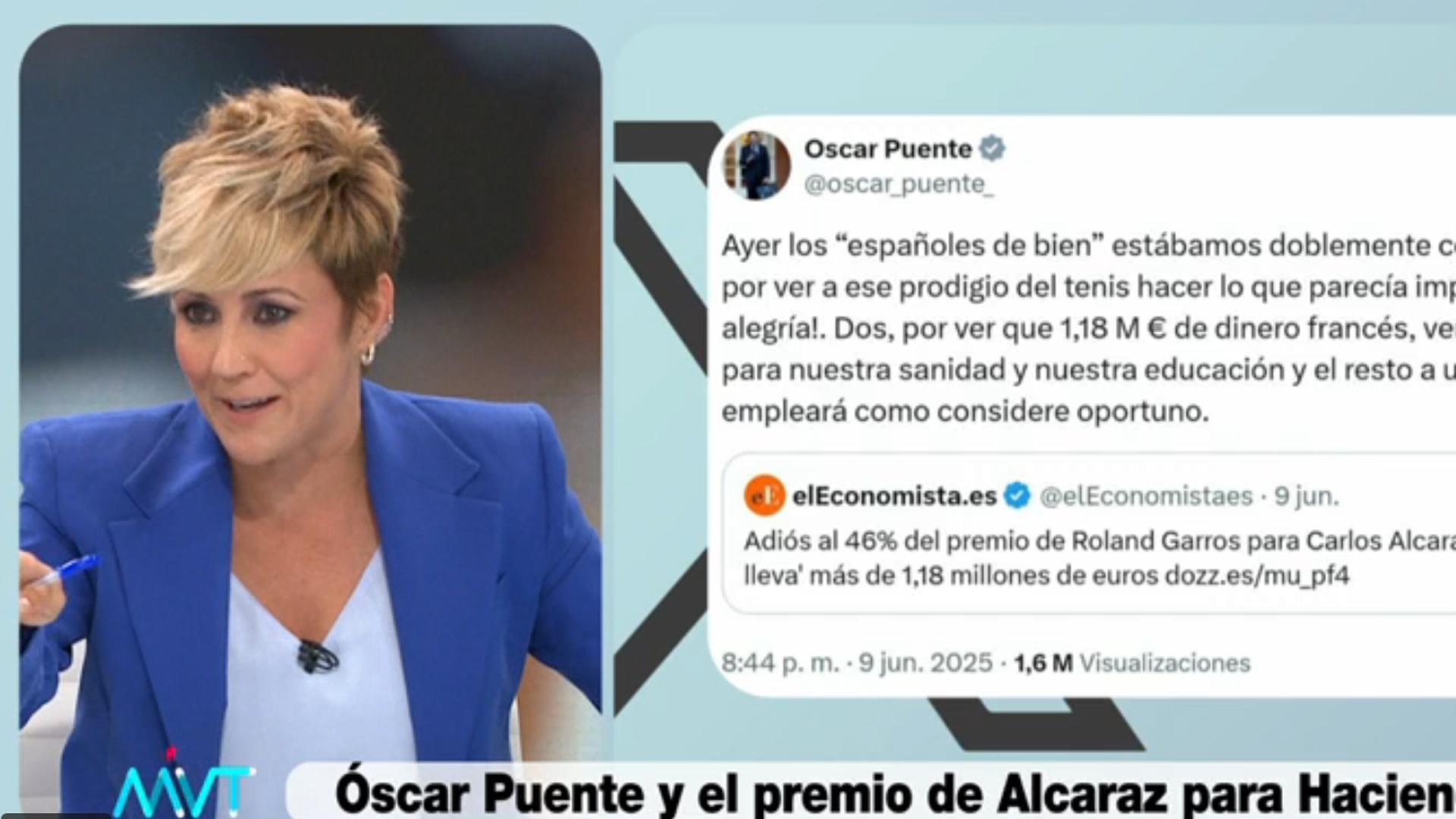 Cristina Pardo, en el programa Más vale tarde