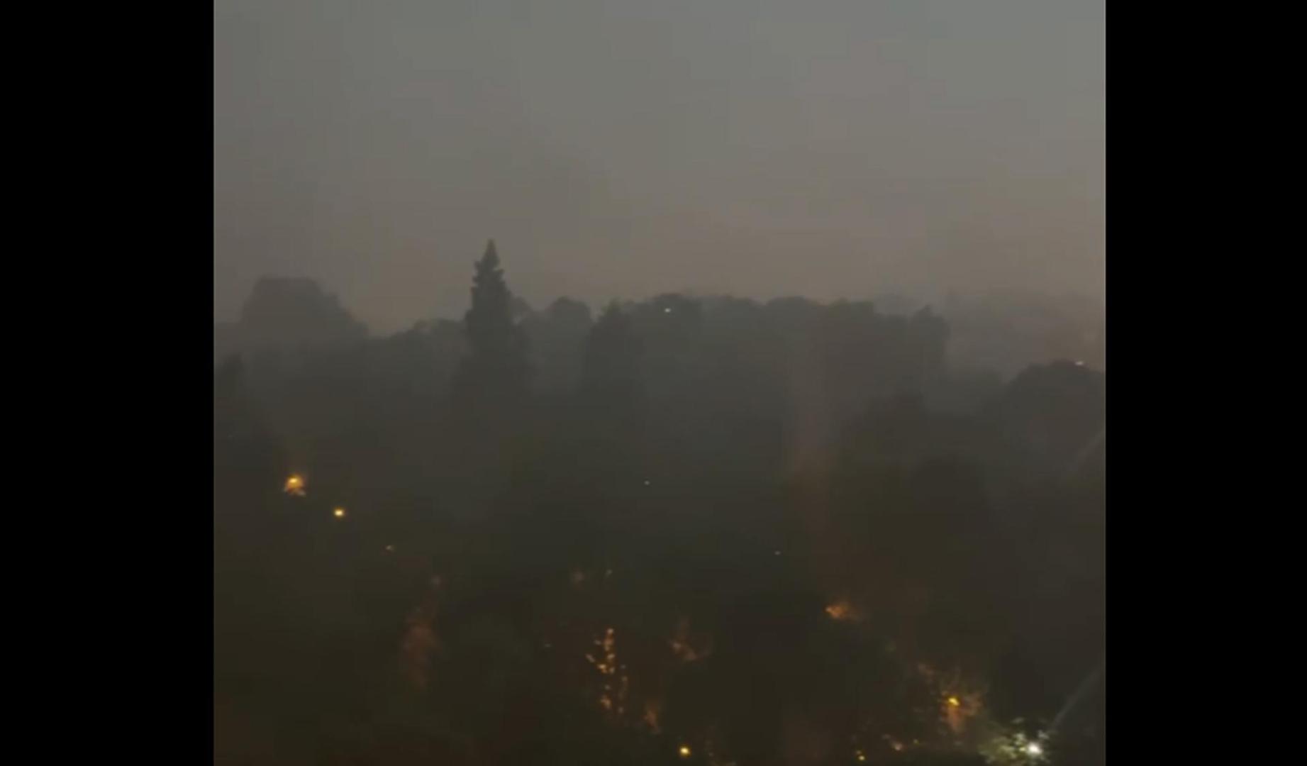 Vídeo con la fuerte tormenta registrada este miércoles en Pamplona