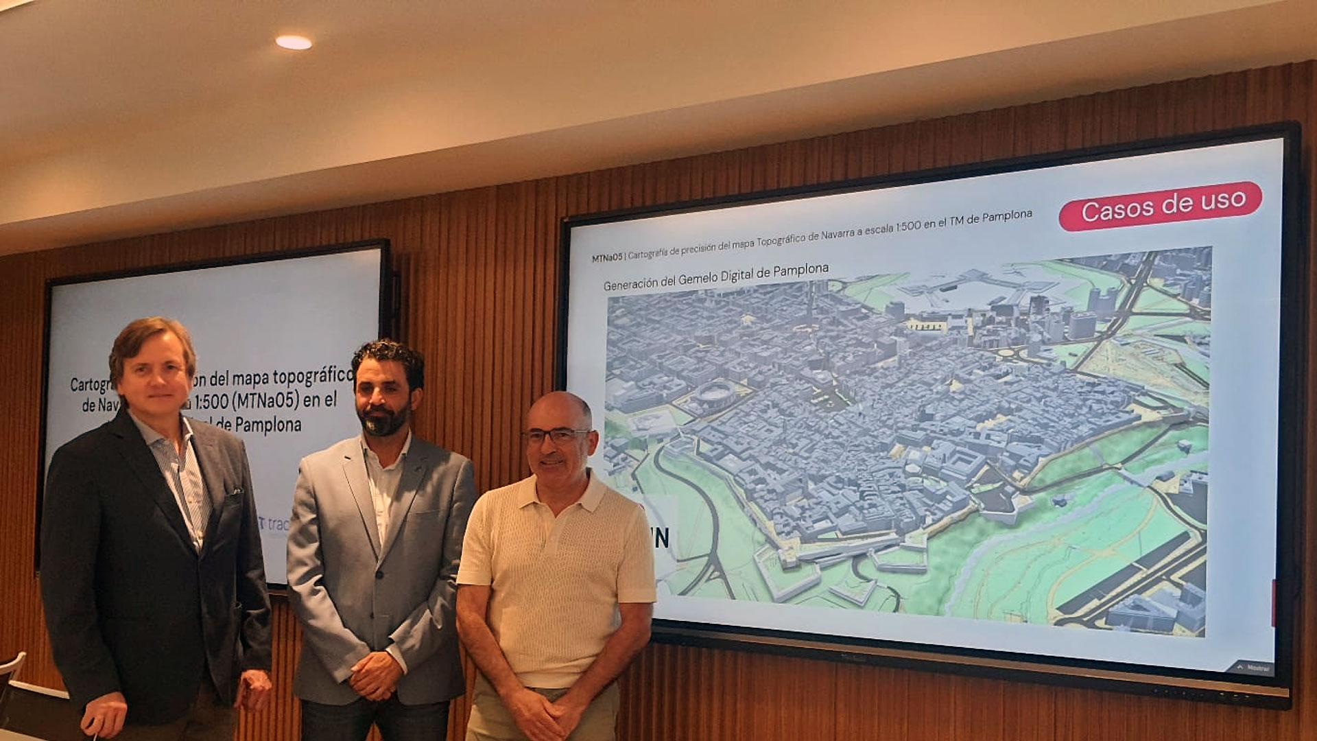 De izda a dcha: Pedro López, Daniel Goñi y Joxe Abaurrea