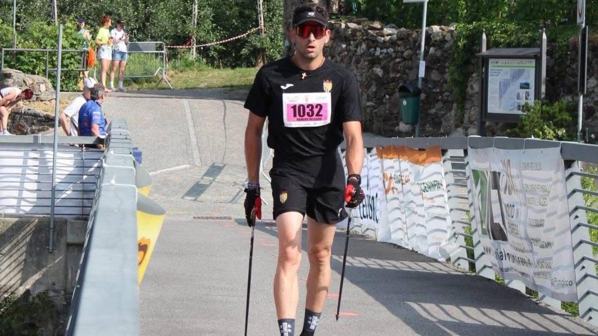 Pedro Romero, bicampeón de Europa, en el campeonato de Europa celebrado en Tirano (Italia) este fin de semana.