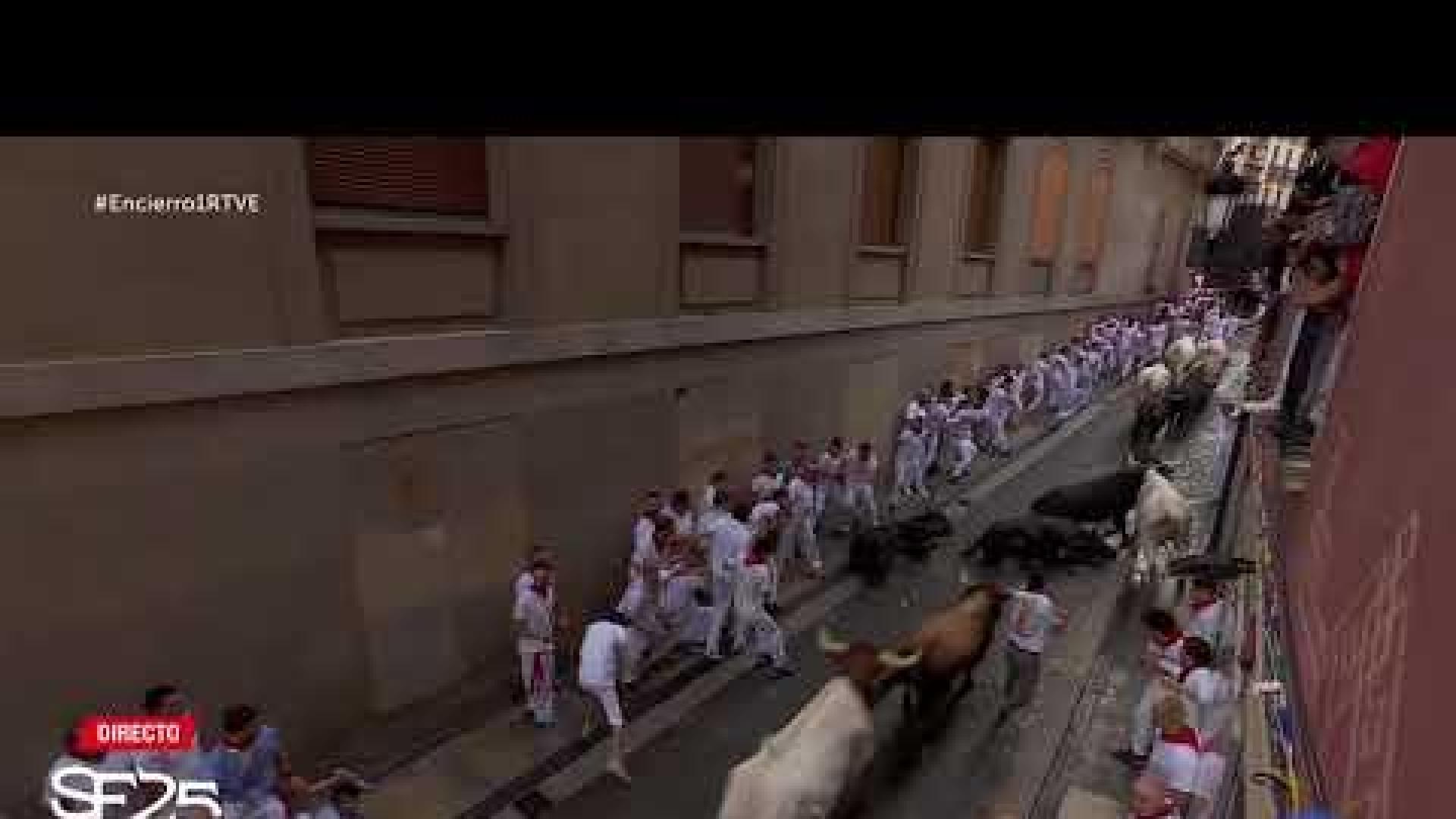 La caída de un cabestro desencadena un momento de tensión en Santo Domingo