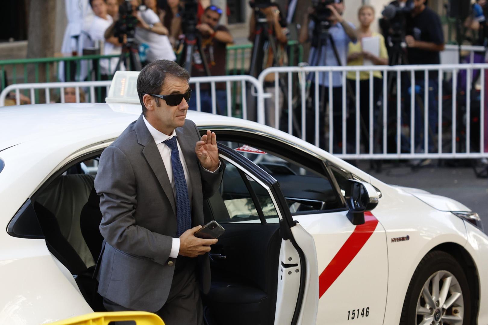 Fernando Agustín Merino, ex responsable de Acciona a su llegada este lunes para declarar ante el juez