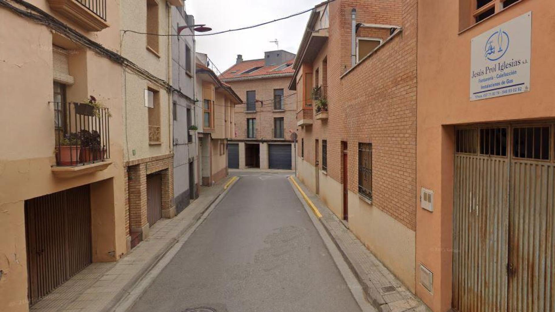 El accidente ha tenido lugar a la altura del número 14 de la calle Tiberio, en Cascante