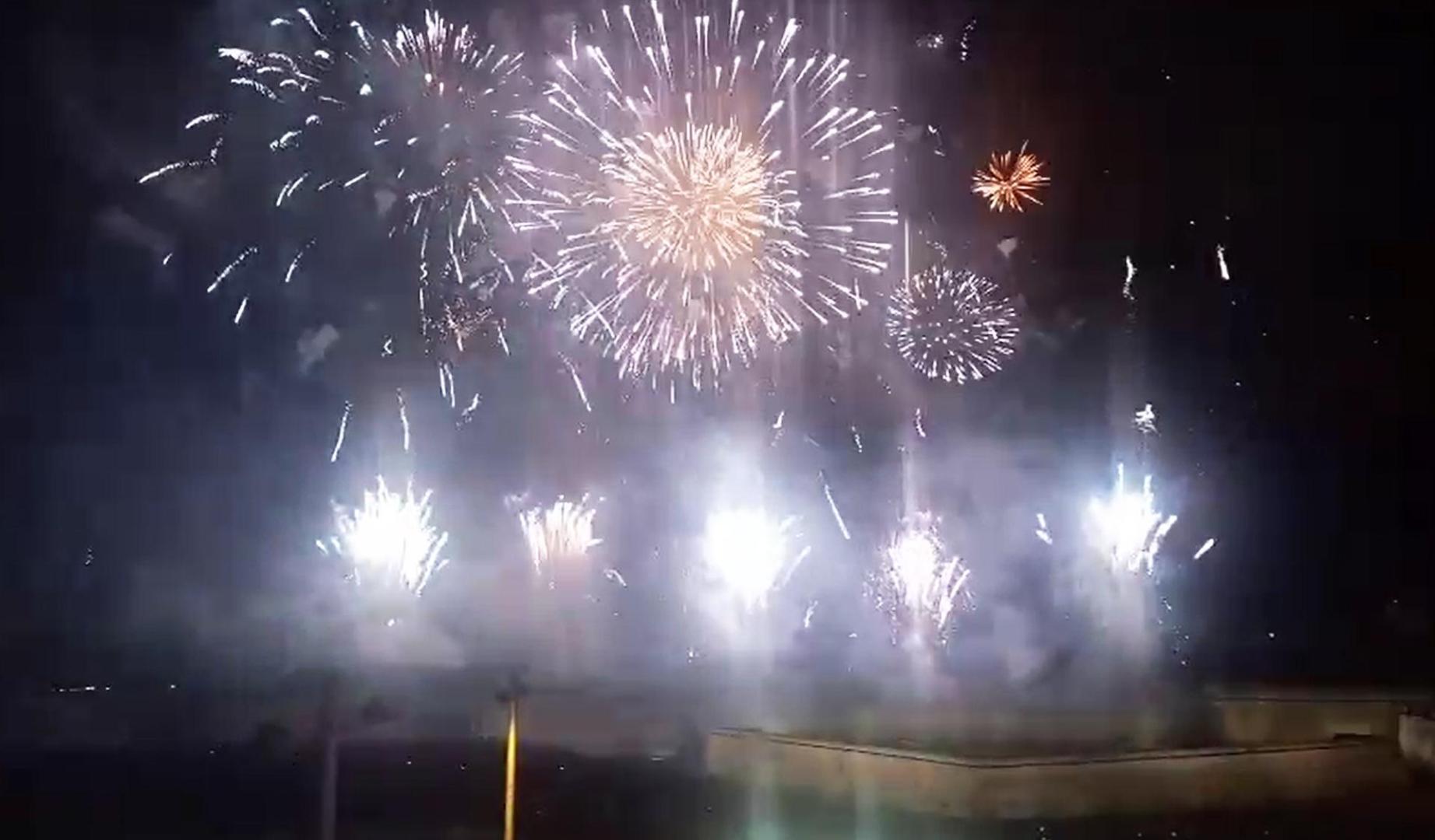 Traca final de los fuegos artificiales del lunes 7 de julio