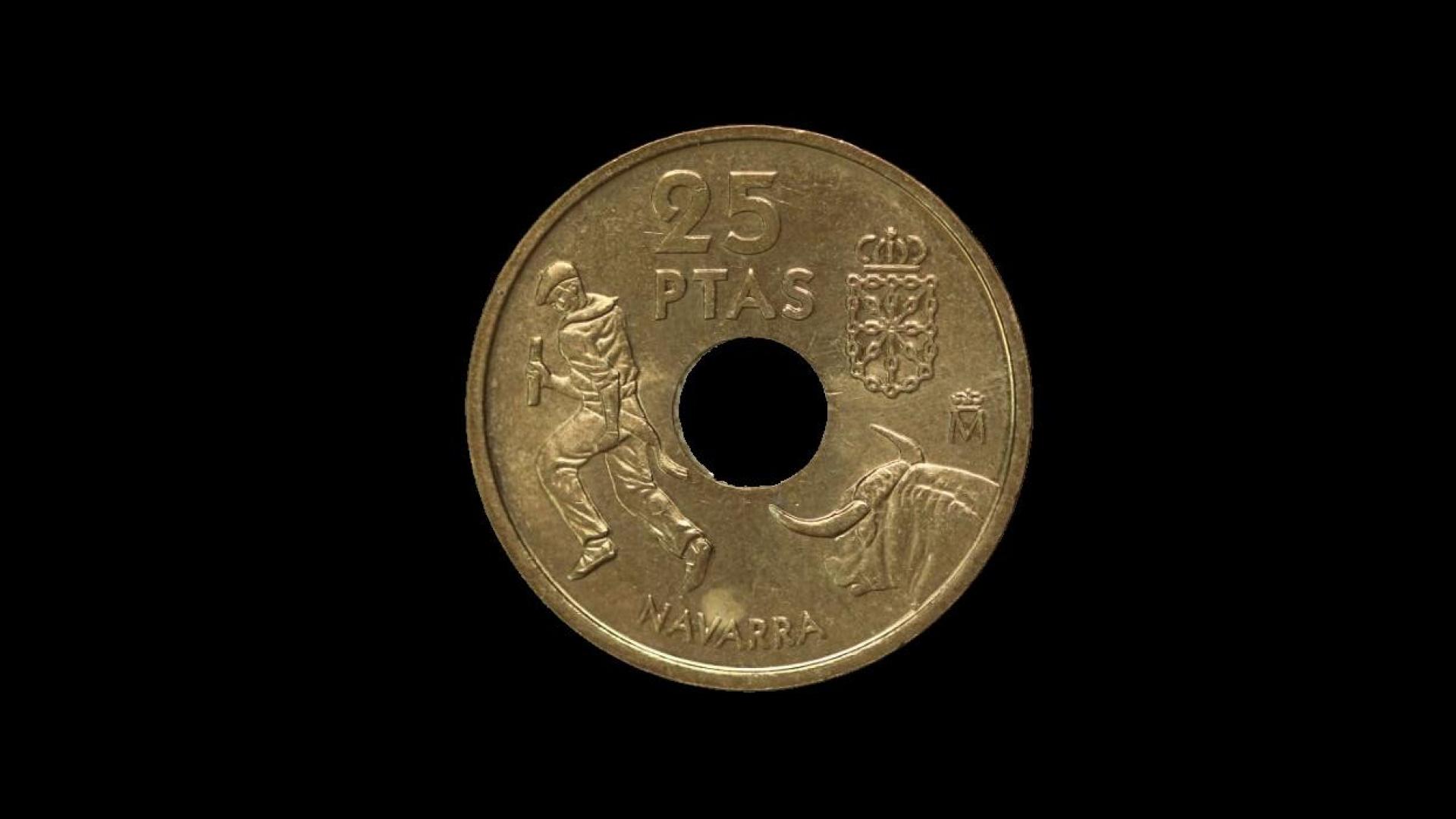 Moneda conmemorativa de Navarra acuñada en 1999