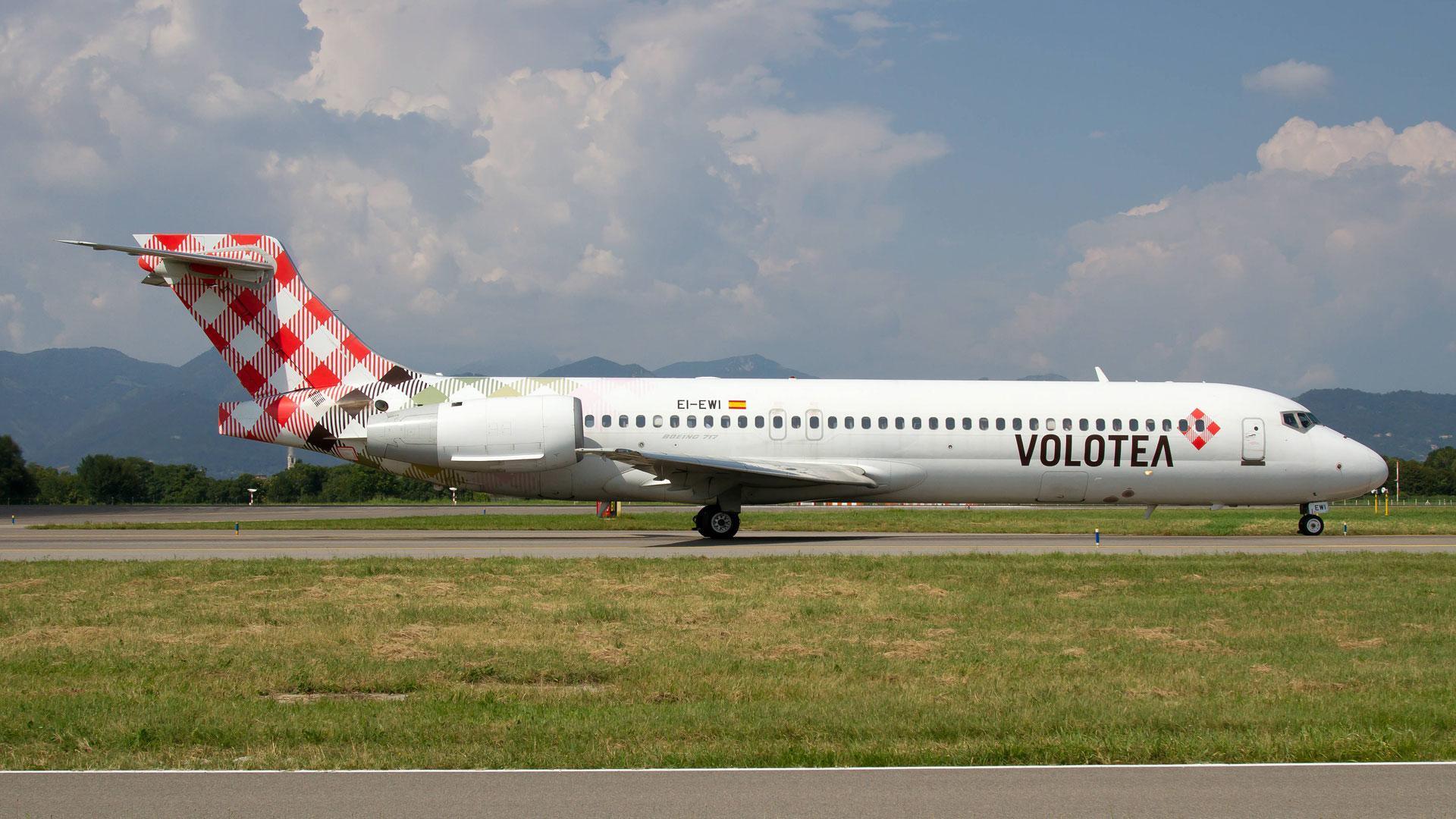 Imagen de archivo de un avión de Volotea en el aeropuerto de Bérgamo
