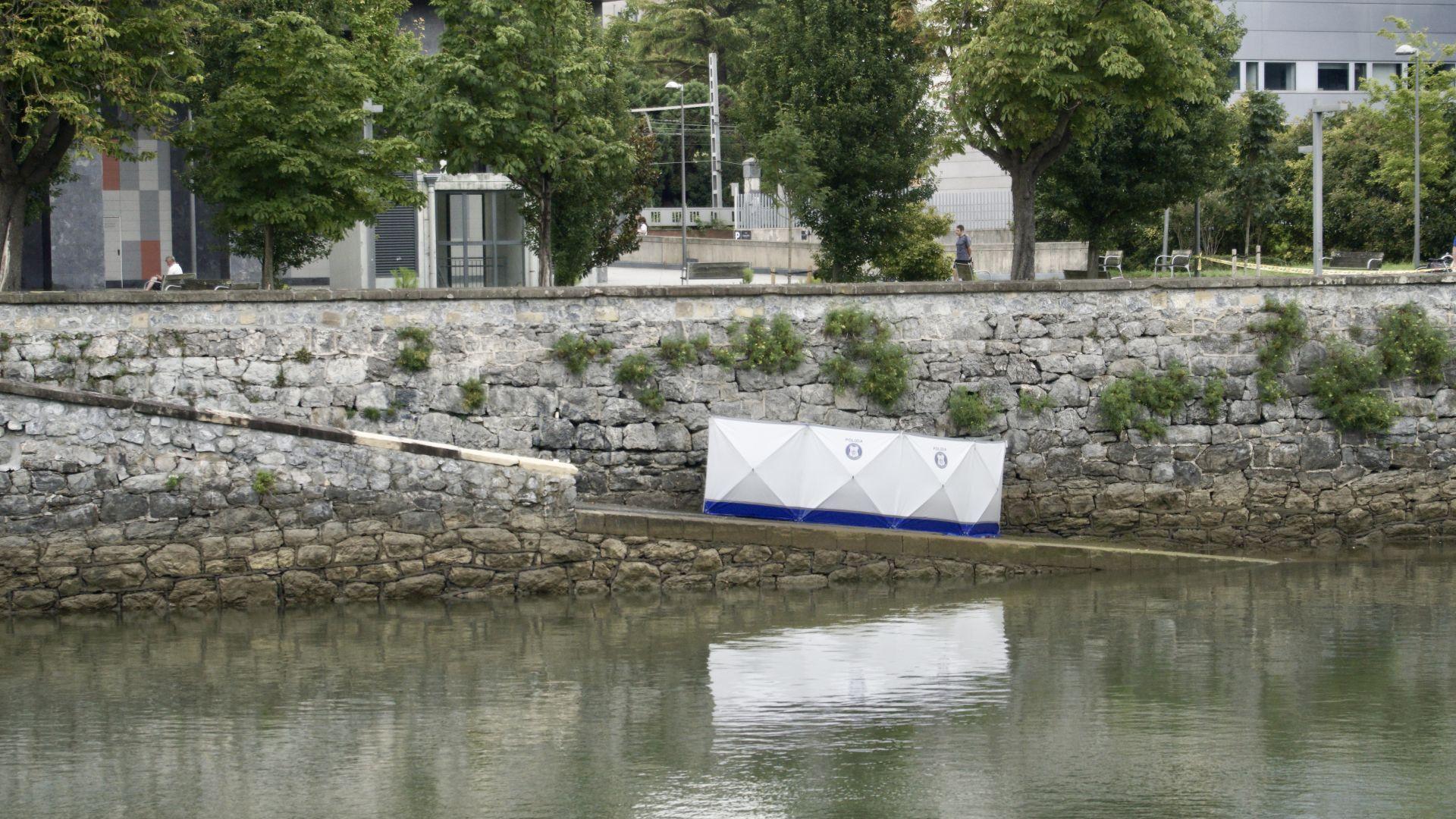 La zona del río Urumea donde ha sido hallado el cuerpo