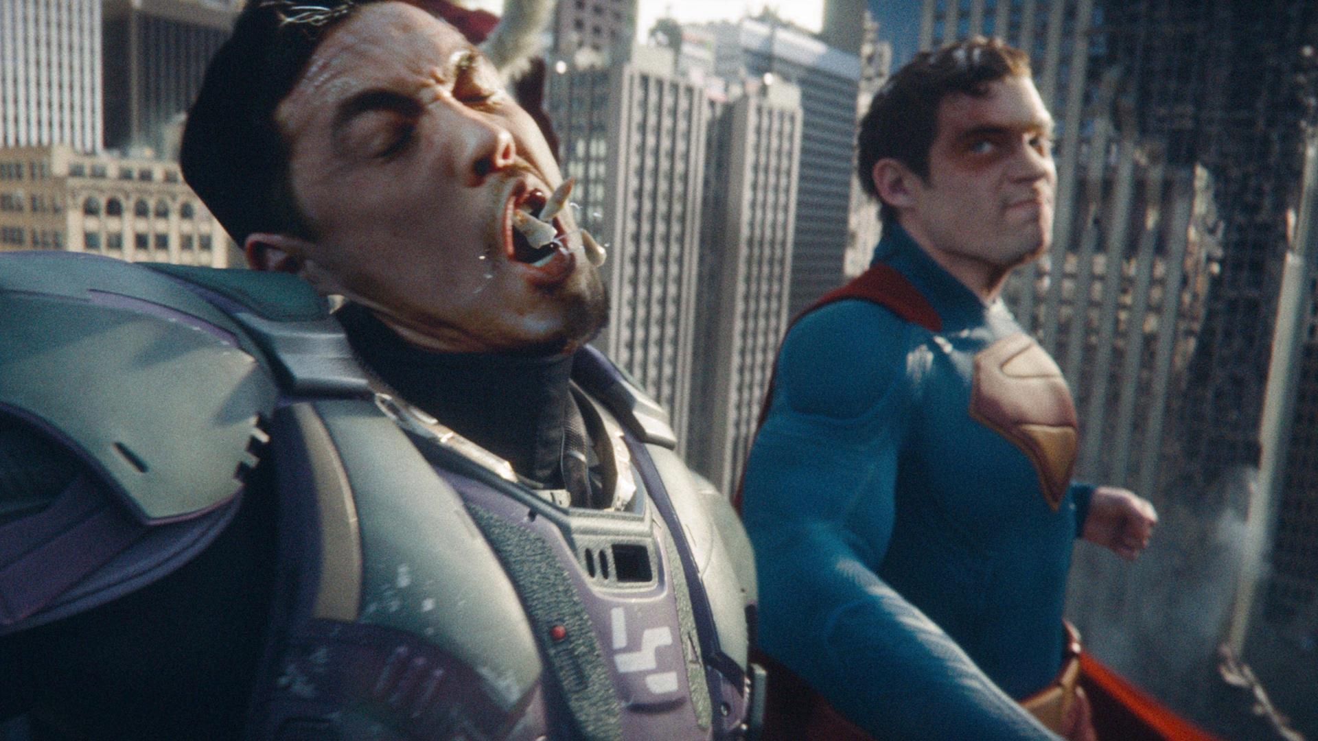 Imagen de una secuencia de Superman