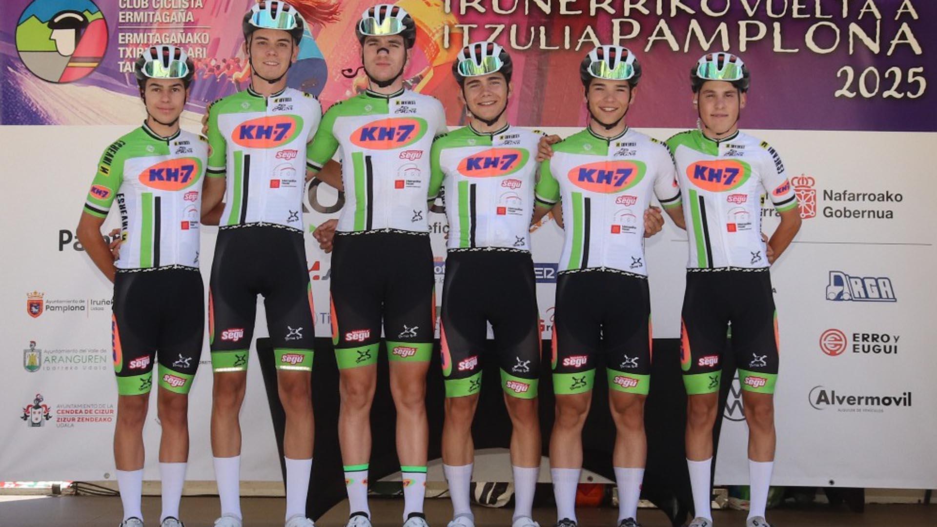El equipo catalán KH-7 participó en la reciente Vuelta a Pamplona júnior del C.C.Ermitagaña