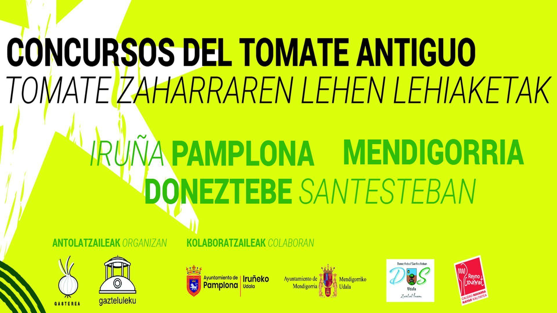 Cartel de los concursos del tomate antiguo
