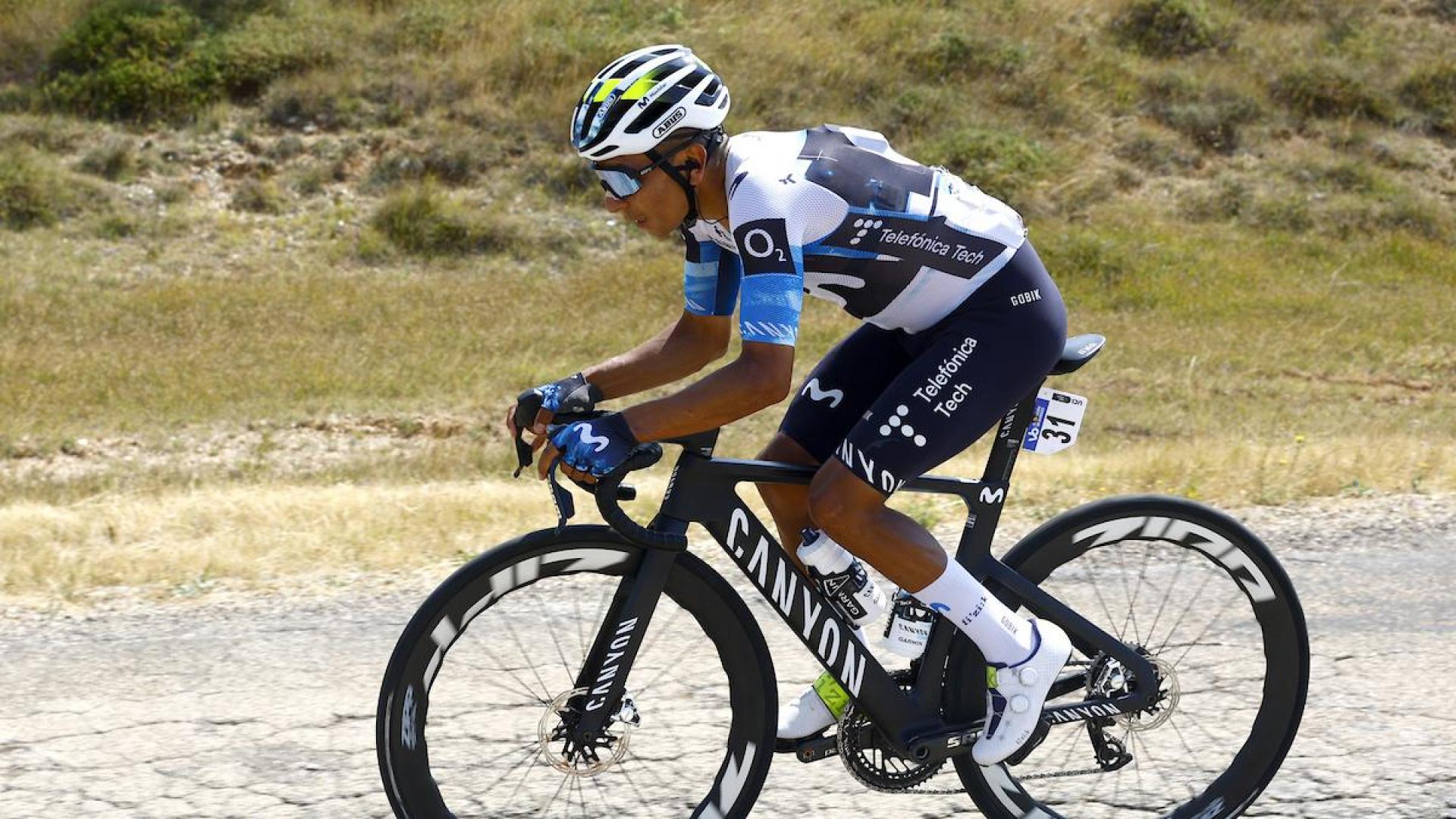 Nairo Quintana, en la primera etapa de Burgos.