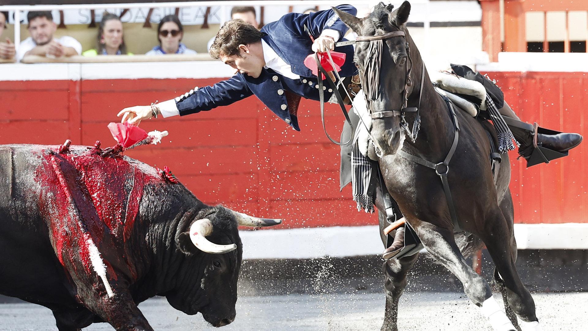 Guillermo Hermoso de Mendoza, en la corrida de este miércoles en Bilbao