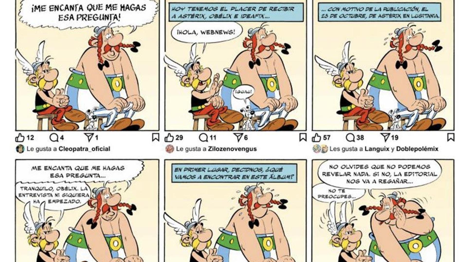 Fragmento del nuevo cómic de la saga de Astérix y Obélix