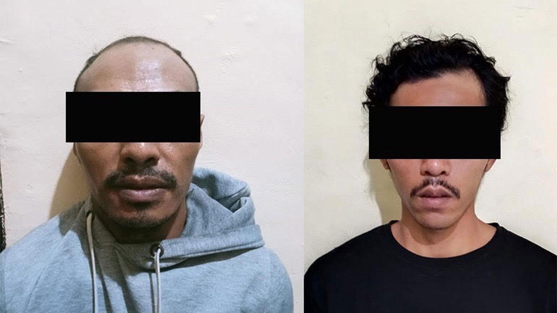 Fotografía de los dos detenidos por la Policía indonesia que han confesado haber planeado el asesinato de Matilde Muñoz, la española desaparecida desde hace dos meses en la isla de Lombok (Indonesia)