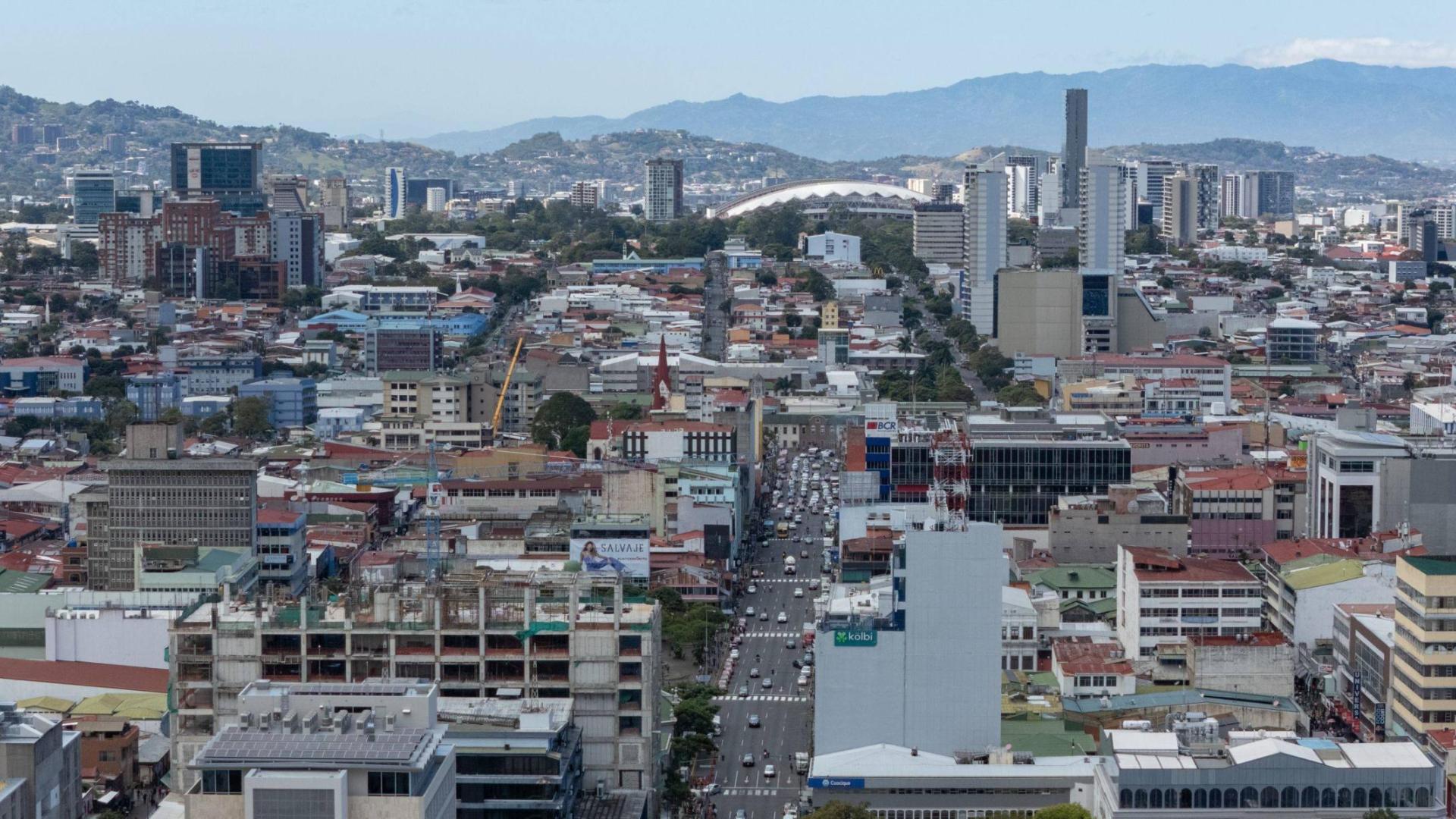 Panorámica de San José, la capital de Costa Rica