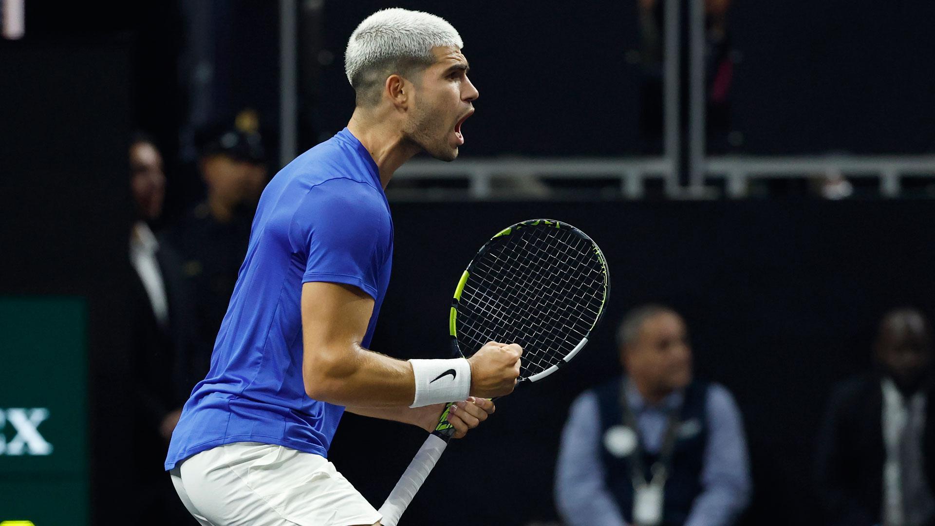 Carlos Alcaraz perdió ante Taylor Fritz (6-3, 6-2) en la octava edición de la Laver Cup