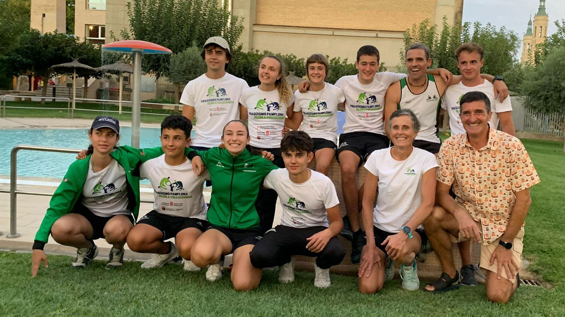Participantes del Piragüismo Pamplona participantes en el campeonato