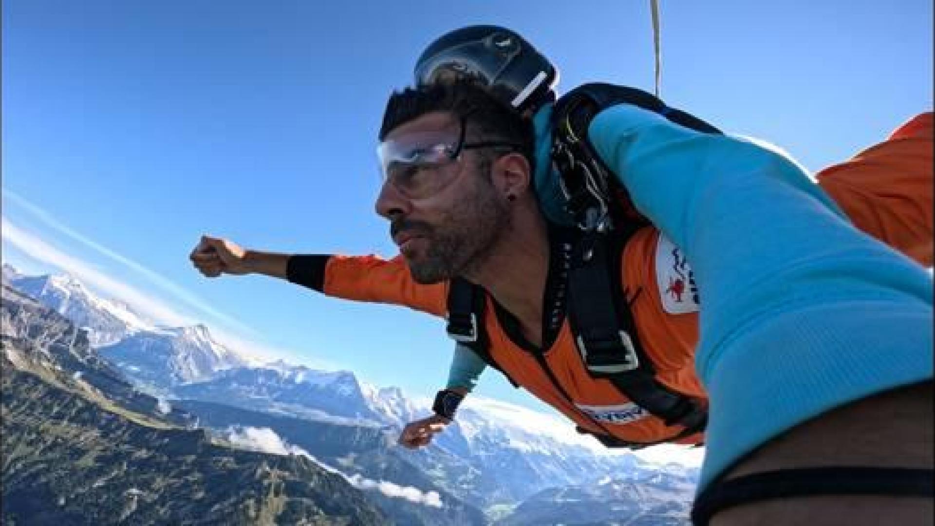 El pamplonés en Interlaken, destino muy popular para los amantes de los deportes de aventura y puerta de entrada a los Alpes