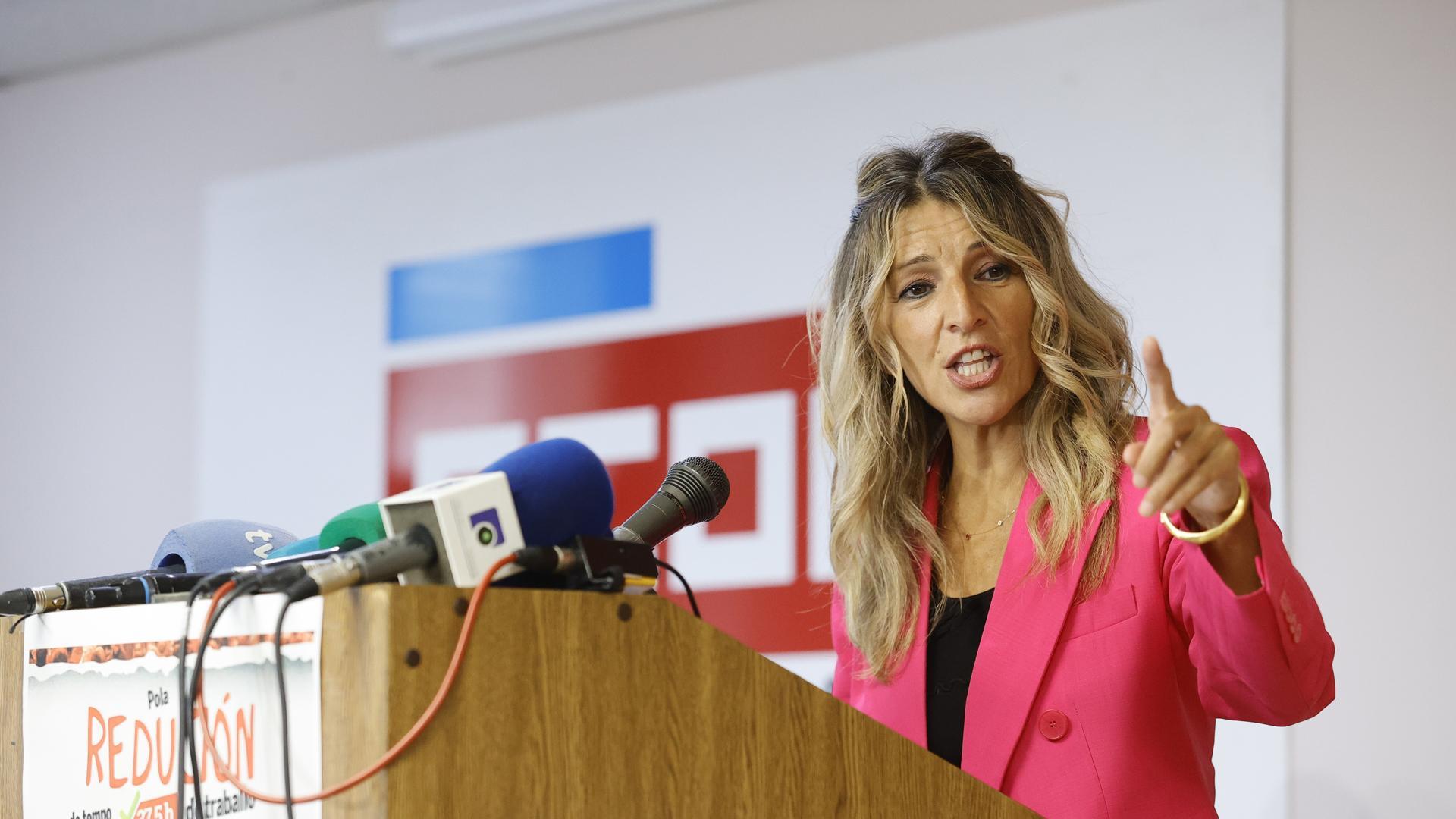 Yolanda Díaz, de visita en Ferrol este viernes 26 de septiembre