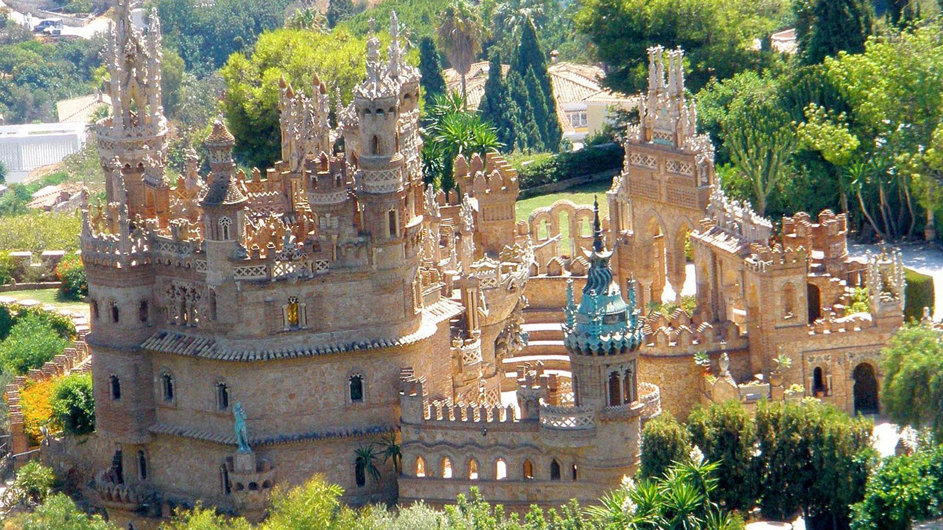 Vista aérea del Castillo Monumento Colomares