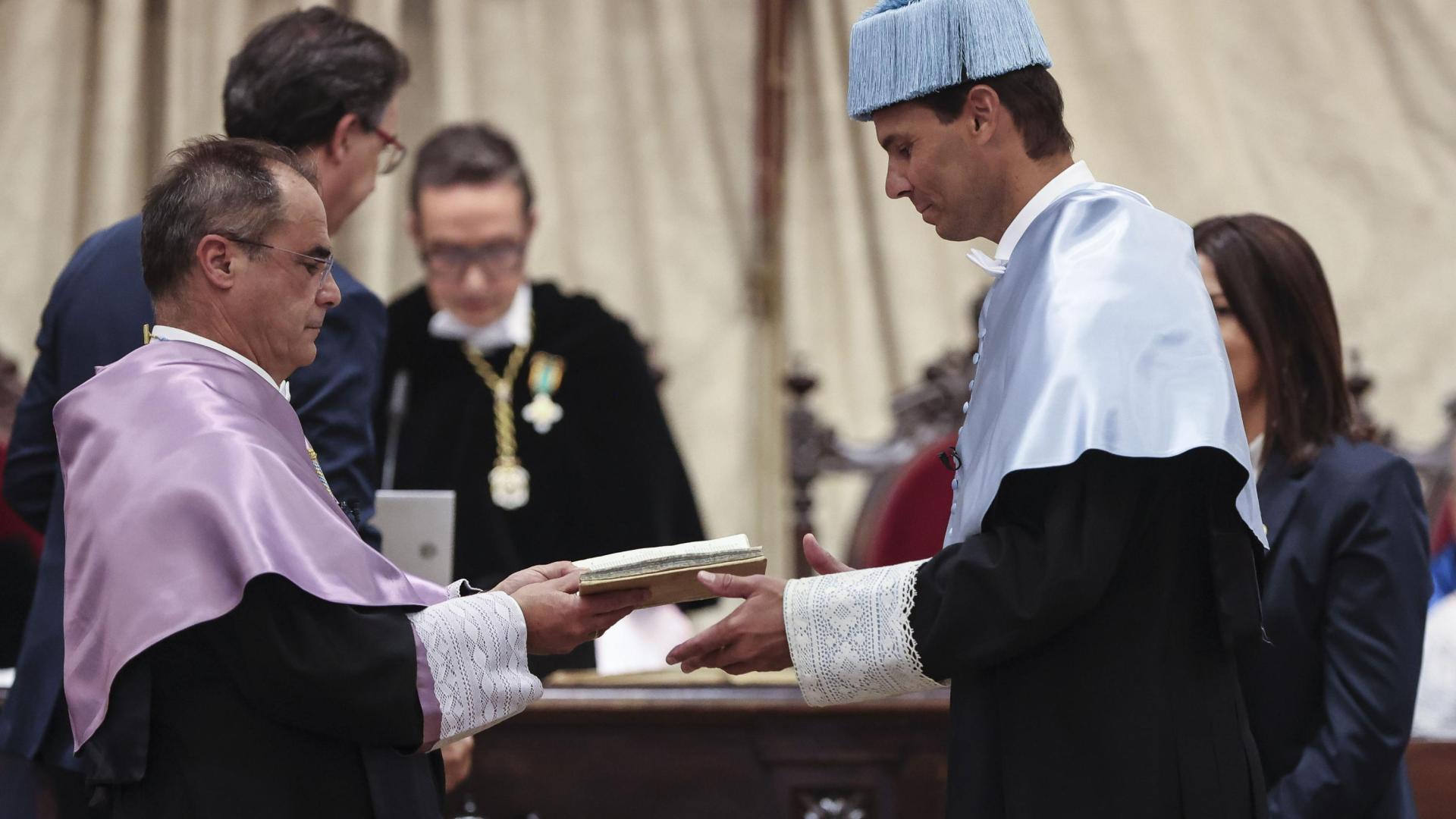 El tenista Rafa Nadal es investido como doctor honoris causa por la Universidad de Salamanca