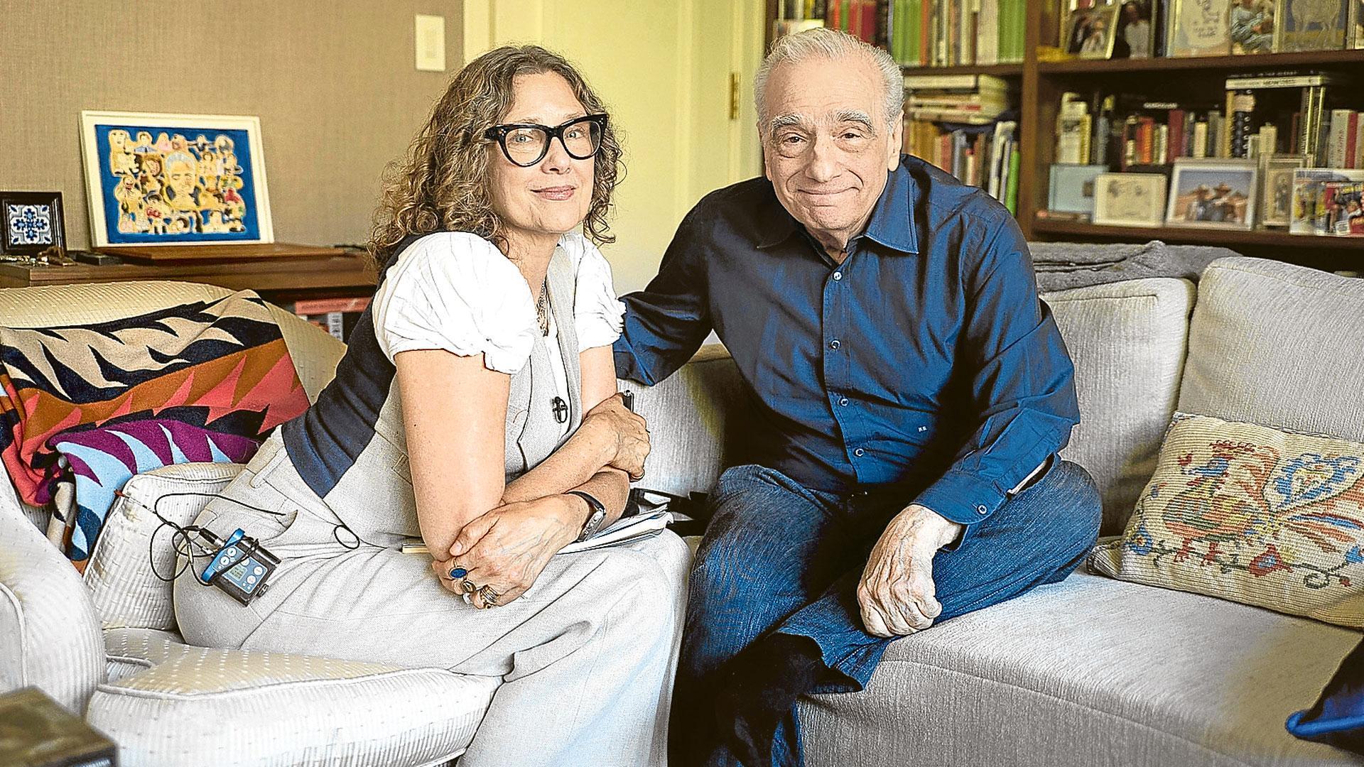 Martin Scorsese con Rebecca Miller, directora del documental