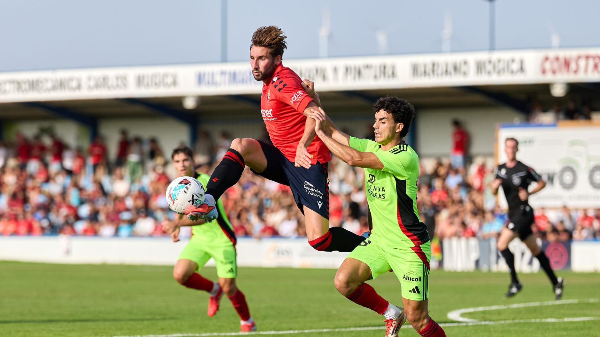 La fotografía de Juan Pedro Urdíroz del partido entre Osasuna y Mirandés que ha sido premiada