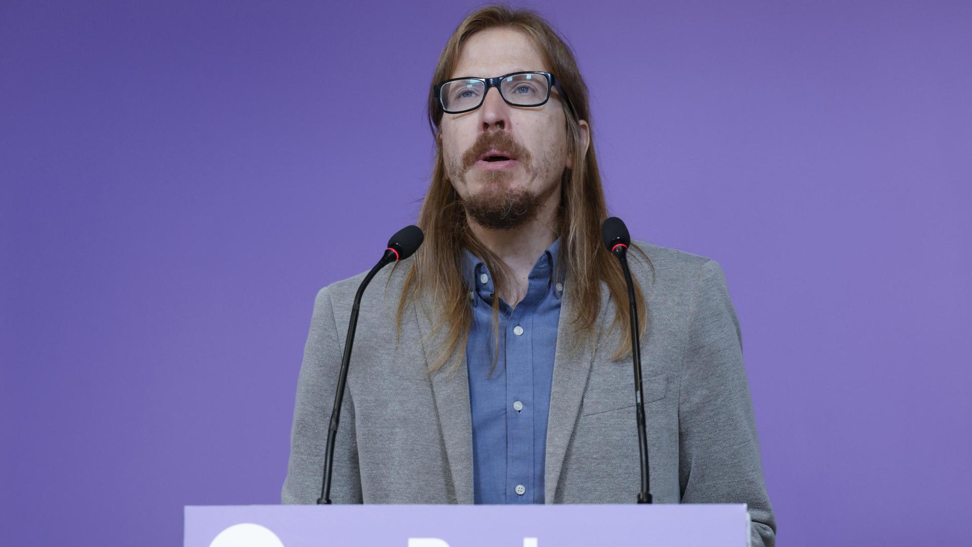 Pablo Fernández, portavoz de Podemos, en una comparecencia anterior