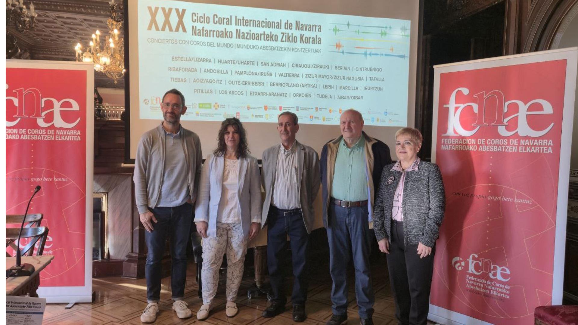Presentación del XXX Ciclo Coral Internacional de Navarra