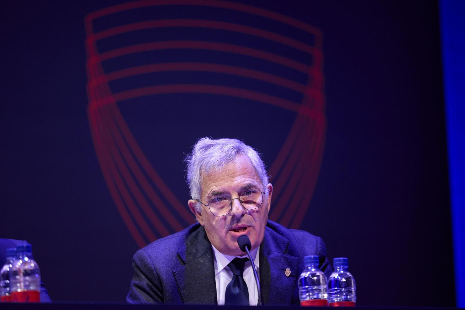 El director general de Osasuna, Fran Canal