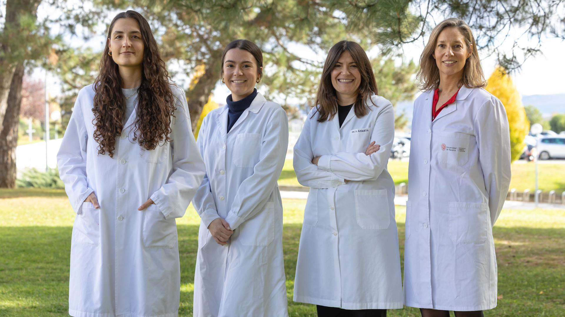 De izquierda a derecha: Adriana Rodríguez, Myriam Benito, Amaya Azqueta y Ariane Vettorazzi