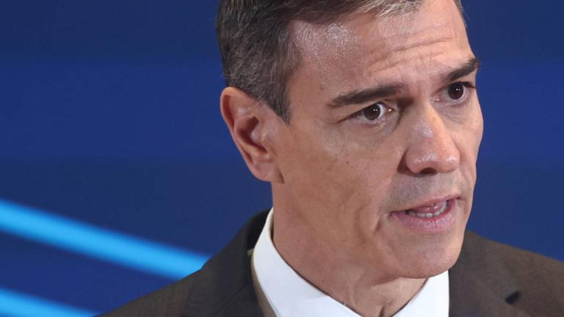 Sánchez, durante su intervención en la clausura del acto de presentación del Plan España Auto 2030
