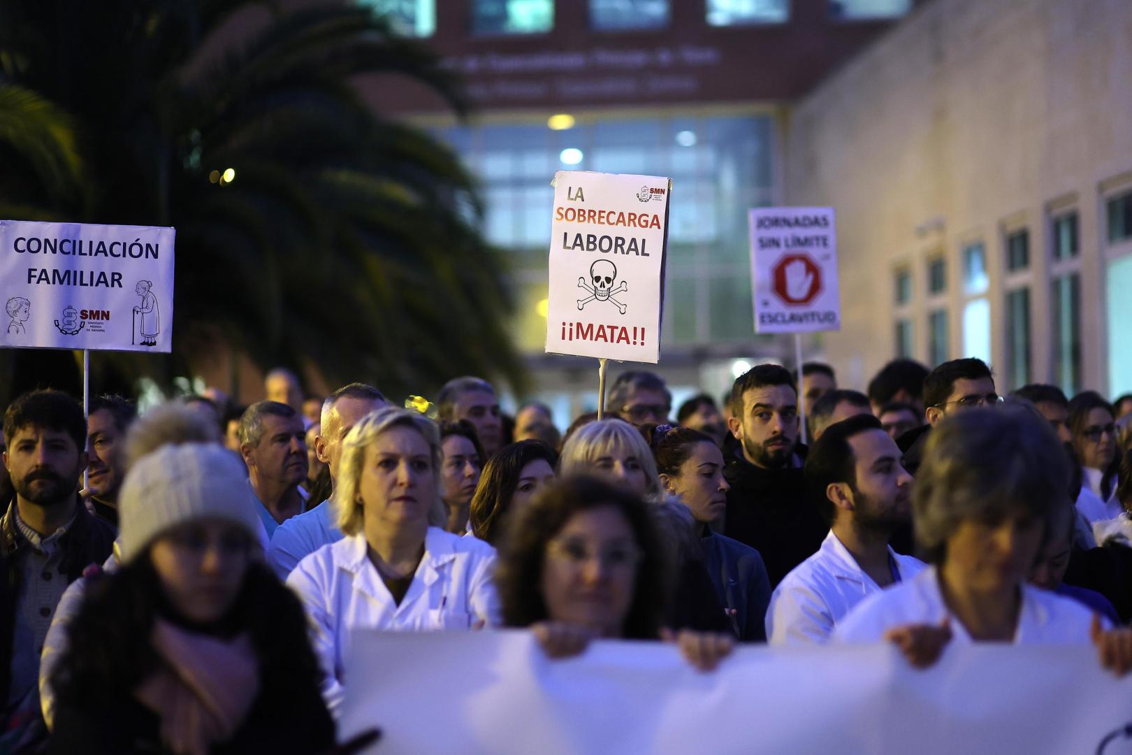 Huelga de médicos en Navarra